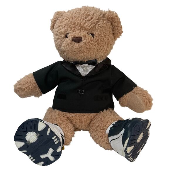 Build-A-Bear Tuxedo Groom Teddy Bear w/ Skechers Shoes 16" Wedding Plush - Picture 9 of 10